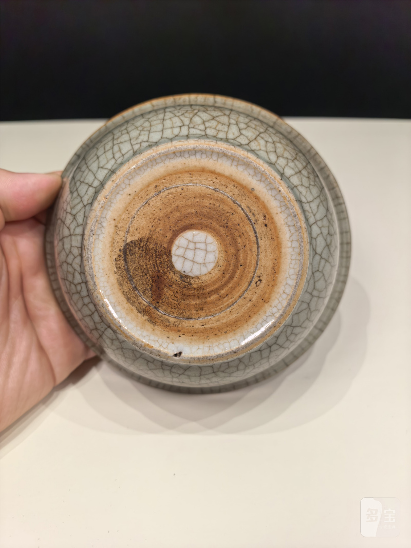 清早期 仿哥釉碗一对 - 图4